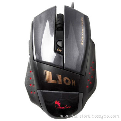 Gaming Mouse, Stylish Design, 6 Keys, Different Colors LED Available